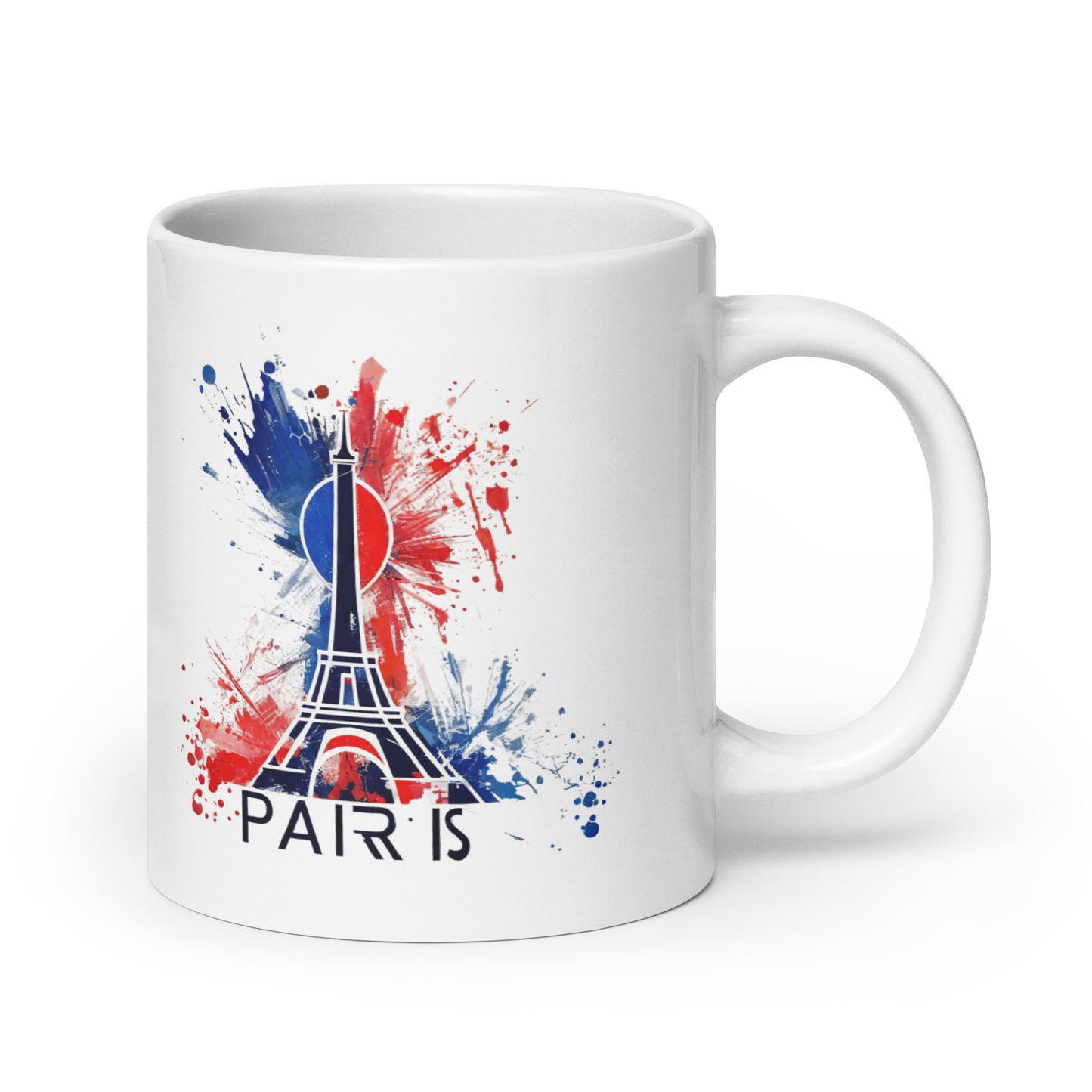 White glossy mug | Paris 2024 Summer Games Love It | Sports Competitions | Victory Winner Gold Medal | Athletics Fair Play Sport Festival