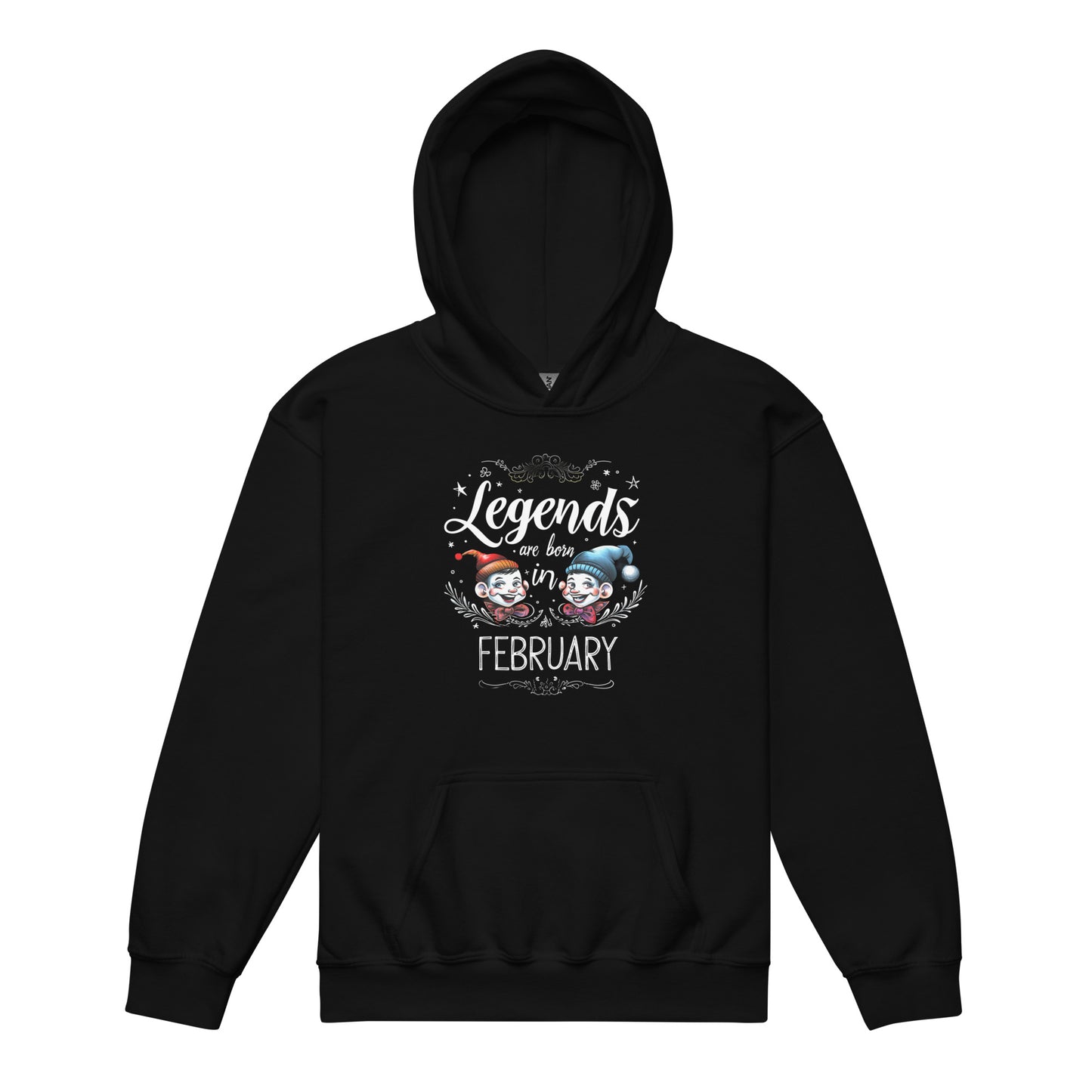 Youth heavy blend hoodie | Legends are born in February