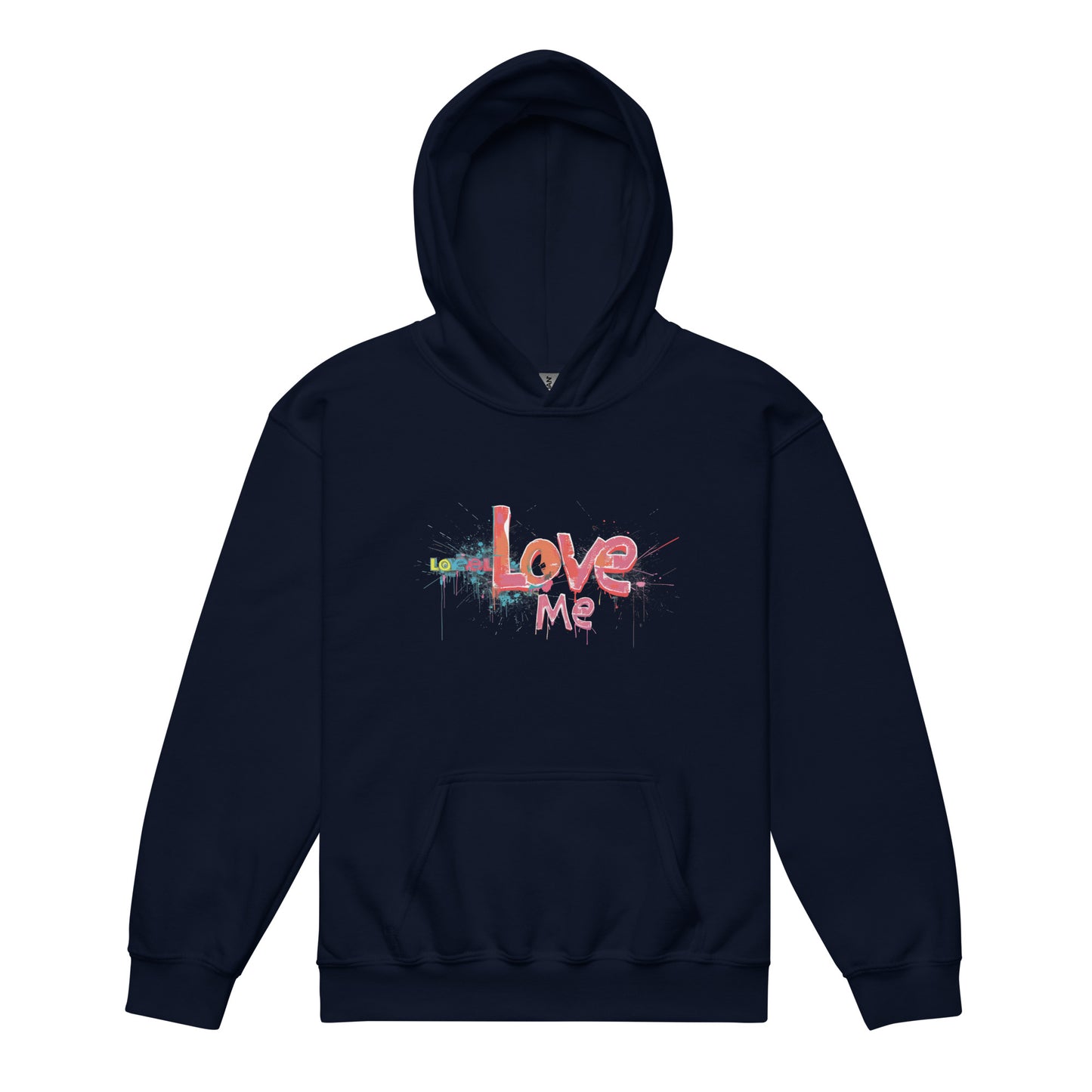 Youth heavy blend hoodie | Love, Love Me, Love U, Love My Family